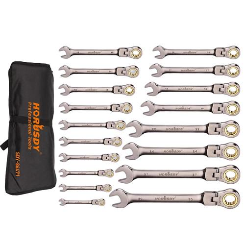 18pcs flexible ratchet wrench - 18pcs,